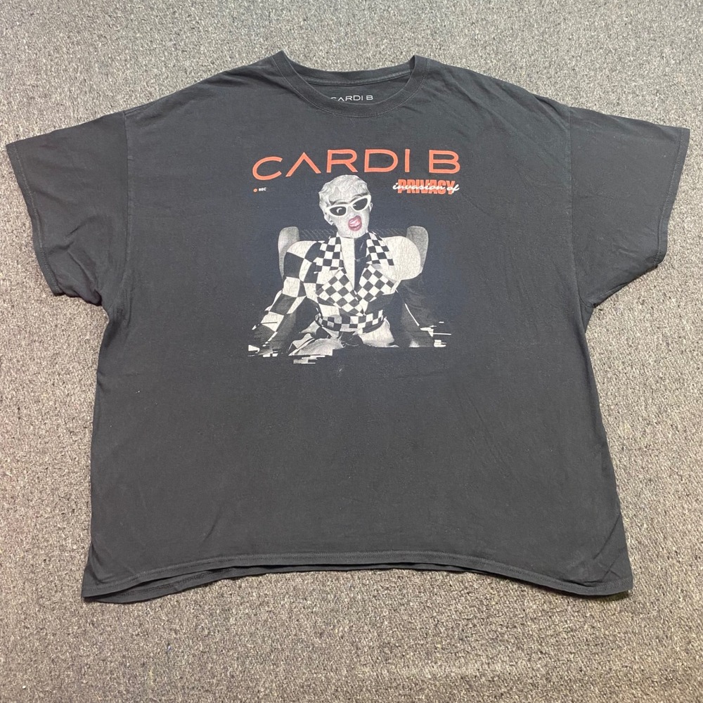 Cardi B Invasion of Privacy TShirt Sz 3X Unisex Black Hip Hop Graphic Merch Tee